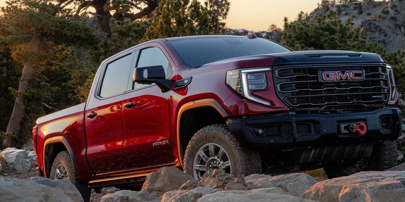 2026 GMC Sierra 1500 off-roading on rocks