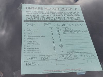 2016 RAM 1500 Big Horn