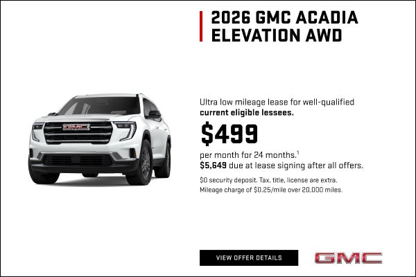 Ultra low mileage lease for well-qualified current eligible lessees.

$499 per month for 24 month...
