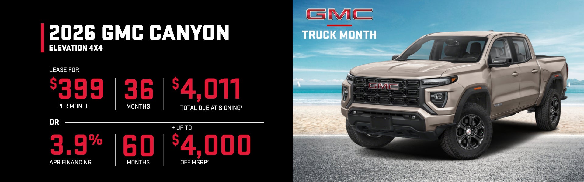 2026 GMC Canyon Elevation 4x4